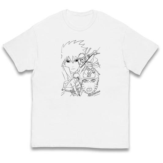 sasuke uchiha and naruto uzumaki t shirt