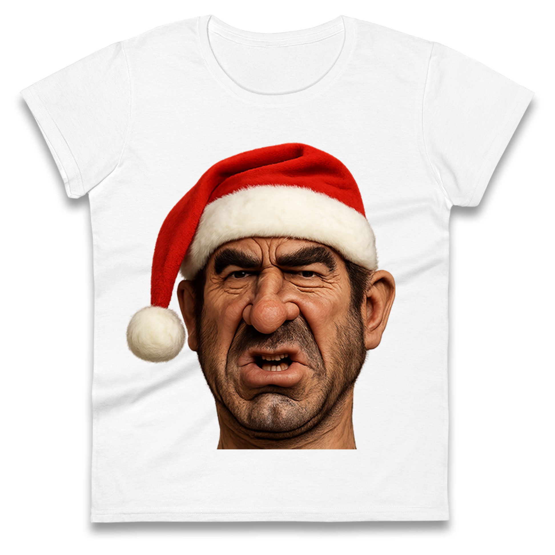 Eric Cantona Xmas Ladies T Shirt