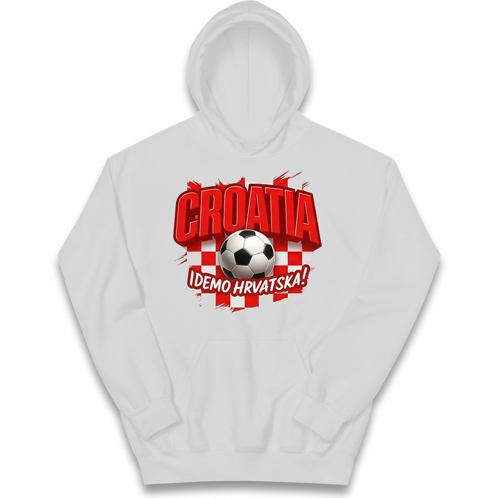 Croatia Retro World Cup Kids Hoodie