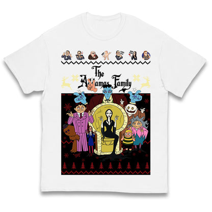 Scary Addams Christmas Kids T Shirt