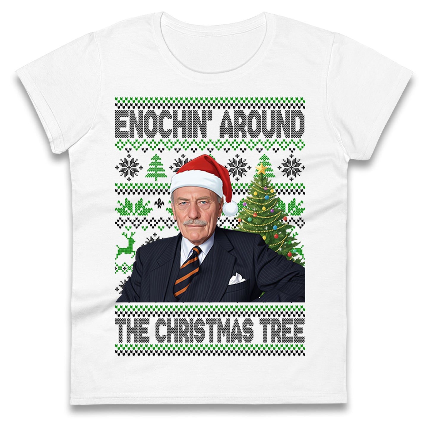 Enoch Powell Enochin Around the Christmas Tree Christmas Ladies Shirt