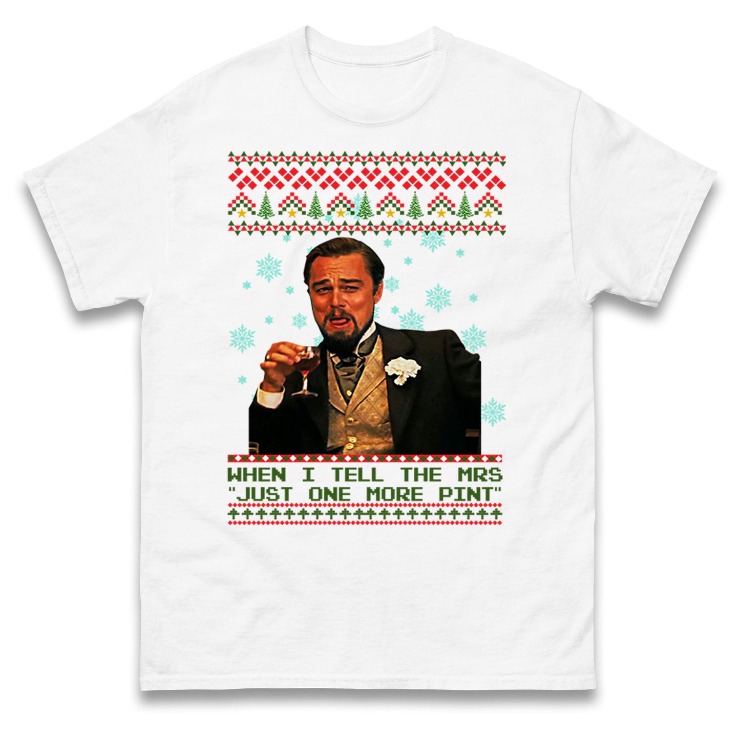 leonardo dicaprio christmas t shirt