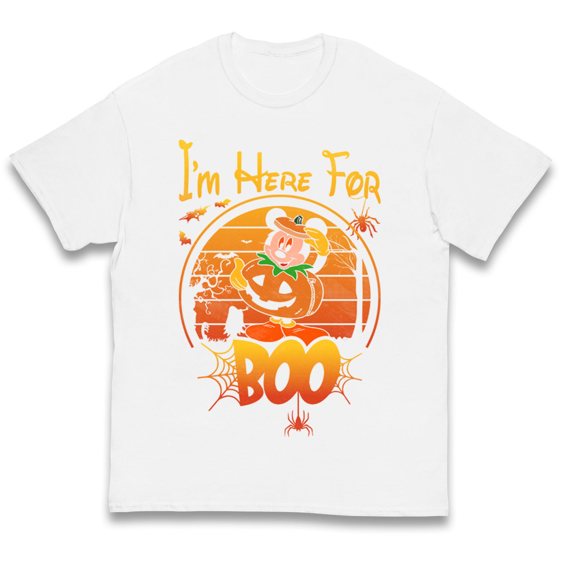 Mickey Mouse Im Here For Boo Halloween T Shirt
