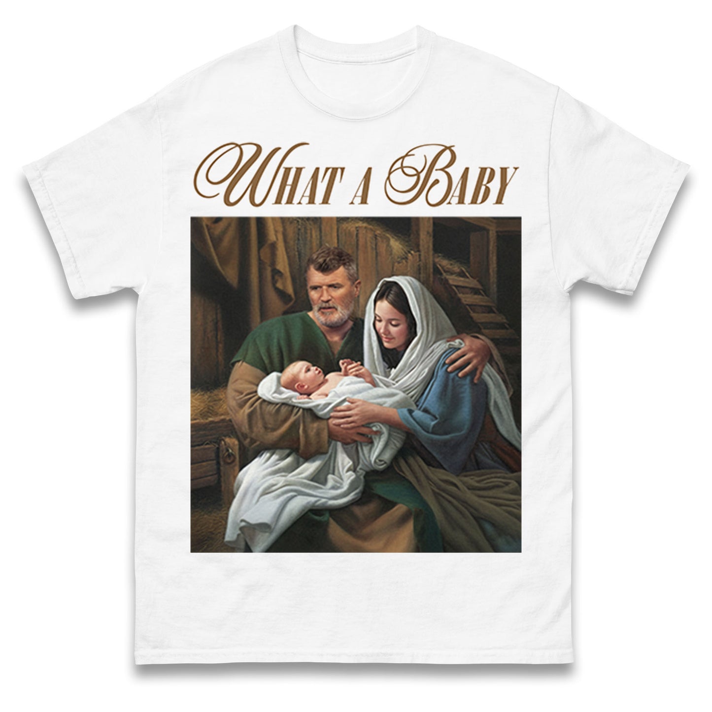Roy Keane What A Baby Christmas T Shirt