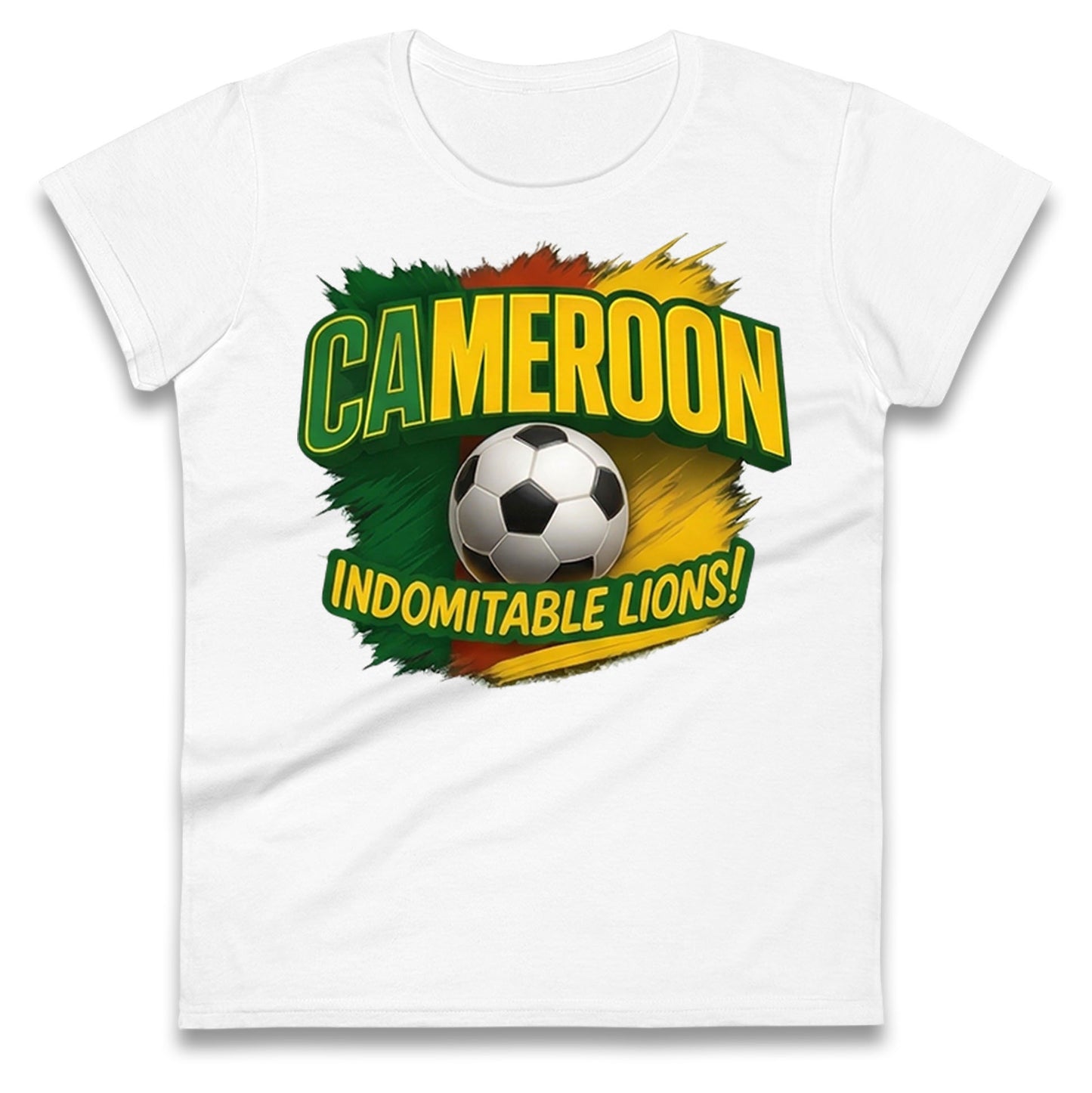 Cameroon Retro World Cup Ladies T Shirt