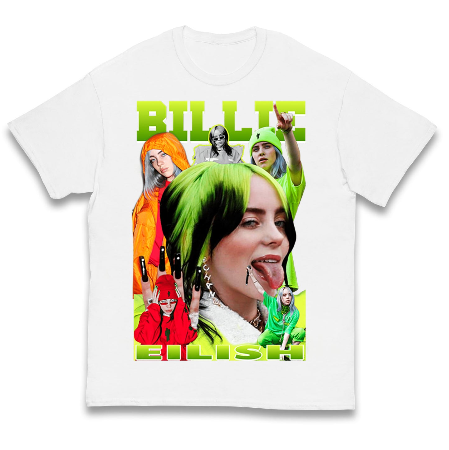 Billie Eilish Green Kids T Shirt