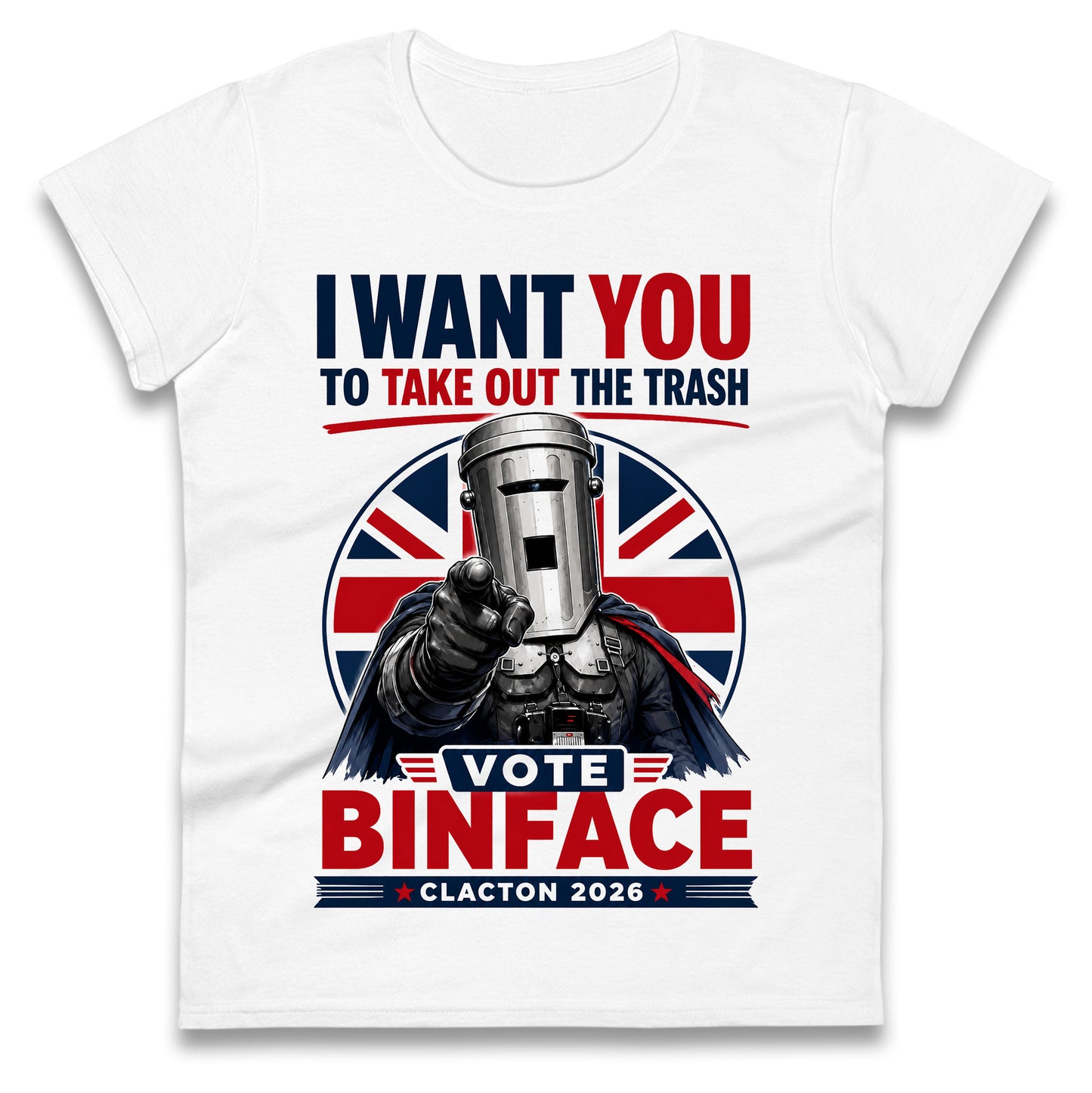 Vote Count Binface Clacton-On-Sea 2026 Ladies T Shirt