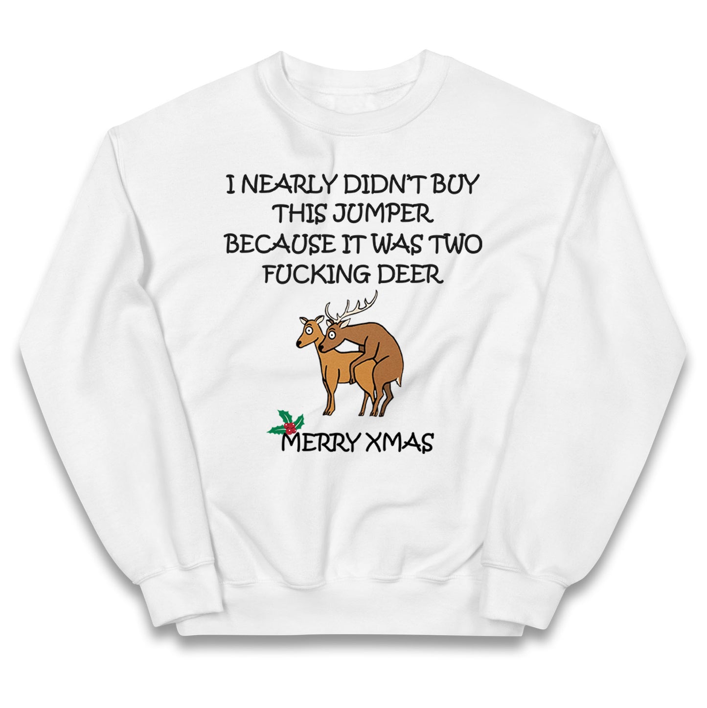 fucking deer christmas jumper