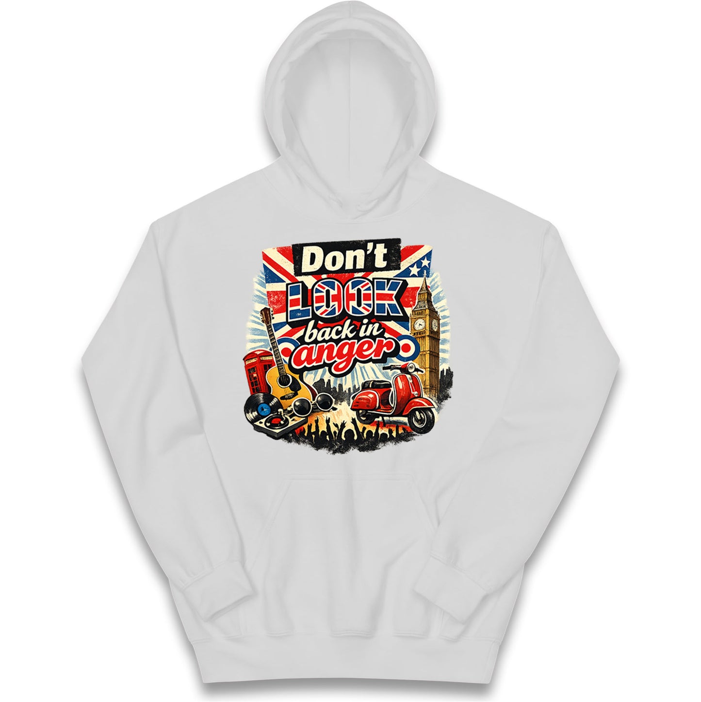 Don't Look Back In Anger Kids Hoodie