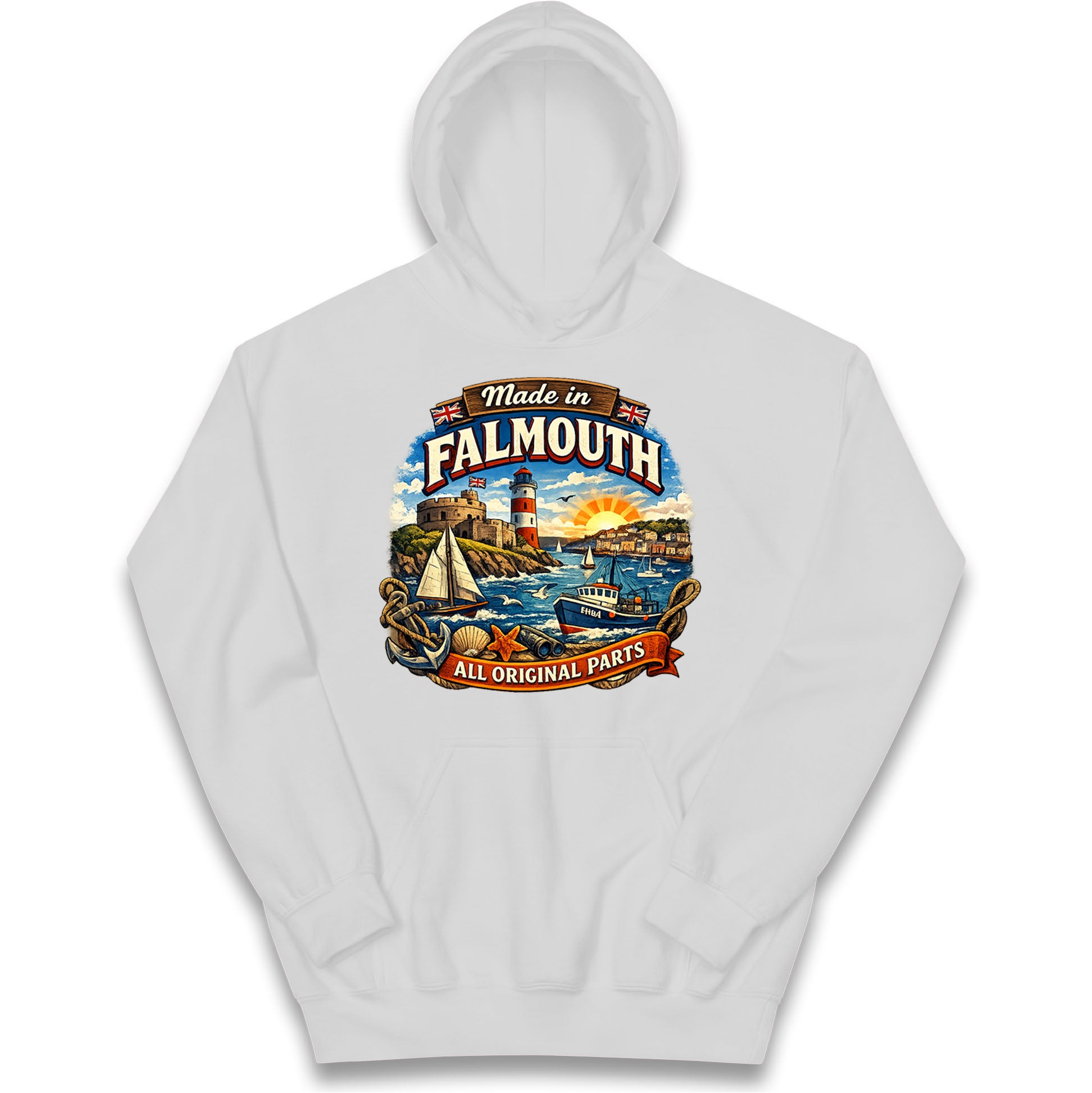 Made In Falmouth All Original Parts Kids Hoodie