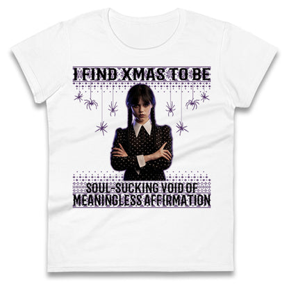 Wednesday Christmas Ladies T Shirt