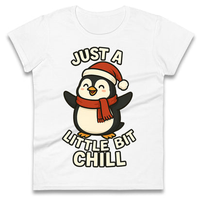 Penguin Christmas Ladies T Shirt