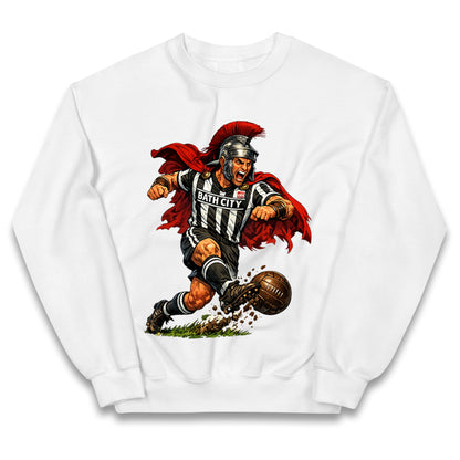 Retro Bath City Football Kids Jumper