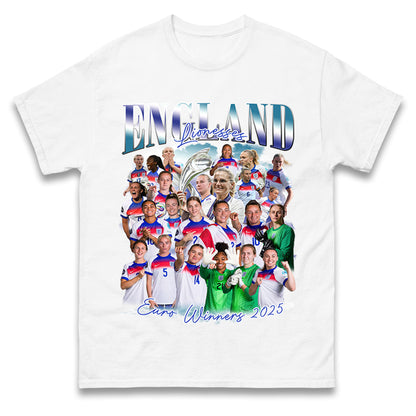 Englands Women Euro Winners 2025 T Shirt