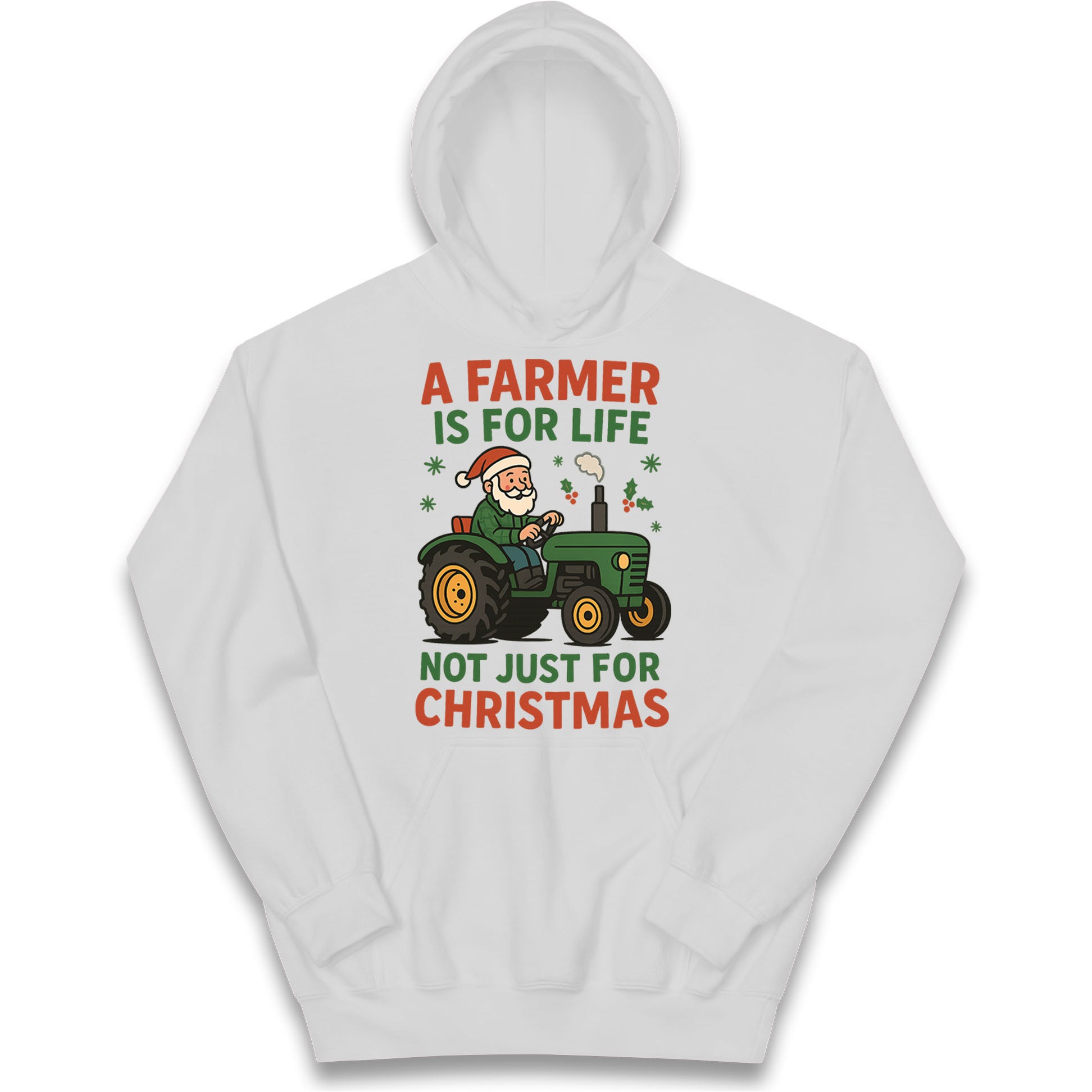 Farmer Christmas Kids Hoodie