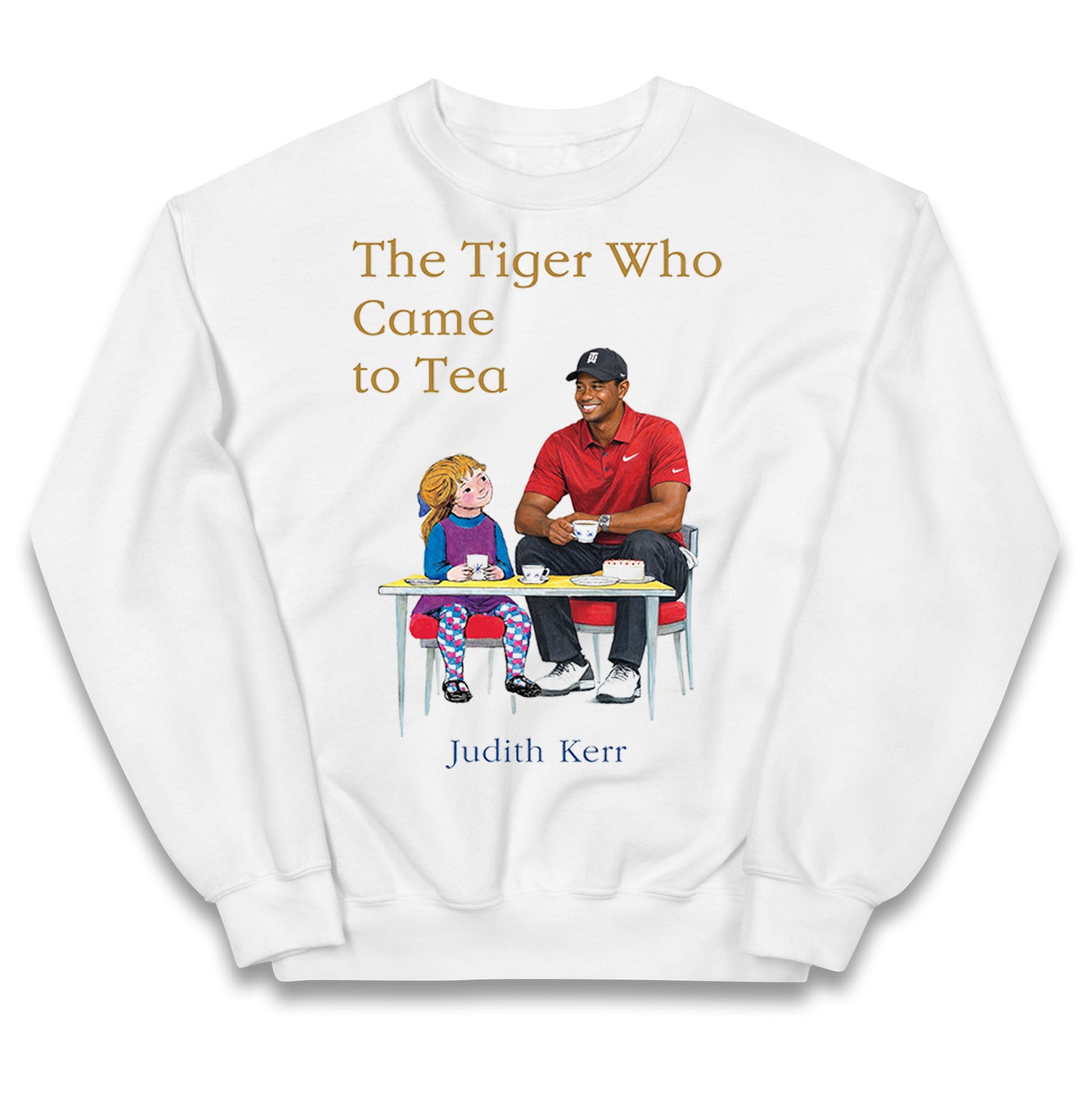 Tiger Woods The Tiger Who Came To Tea Golf Kids Jumper