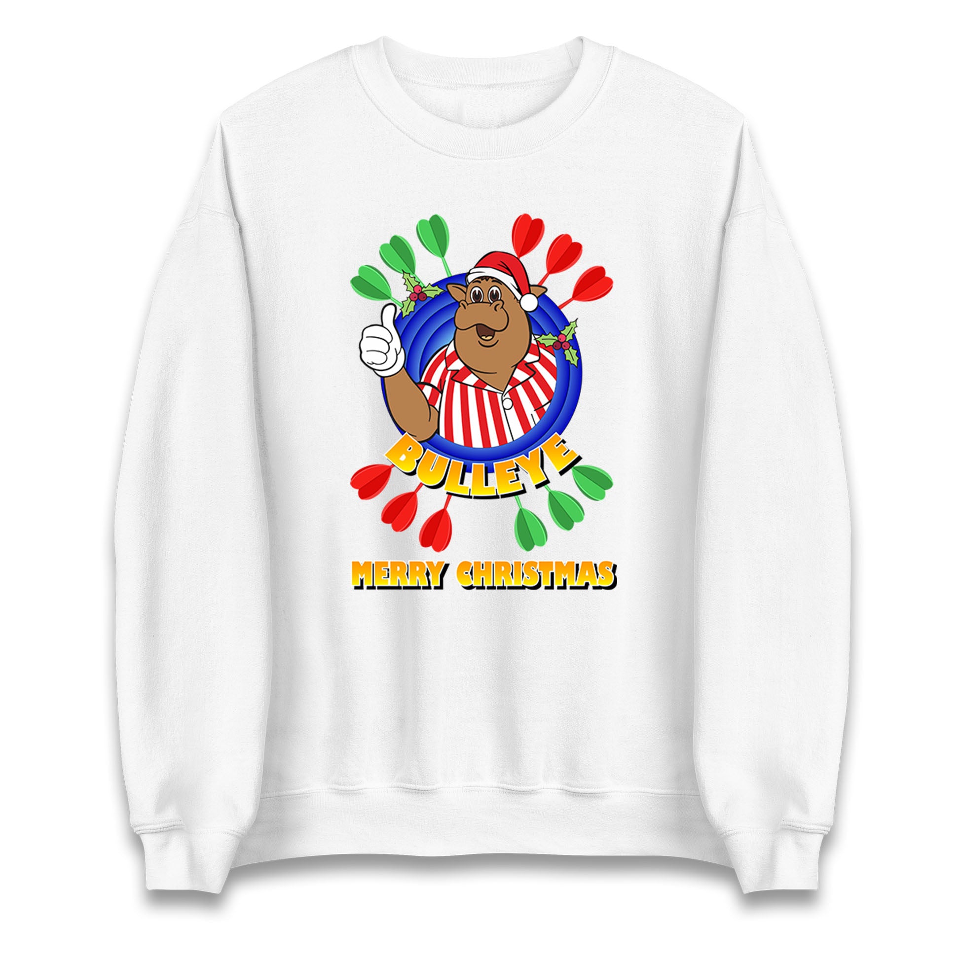 Bullseye Dart Board & Darts Christmas Jumper