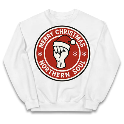 Merry Christmas Northern Soul Kids Jumper