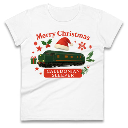 Caladonian Sleeper Christmas Ladies T Shirt