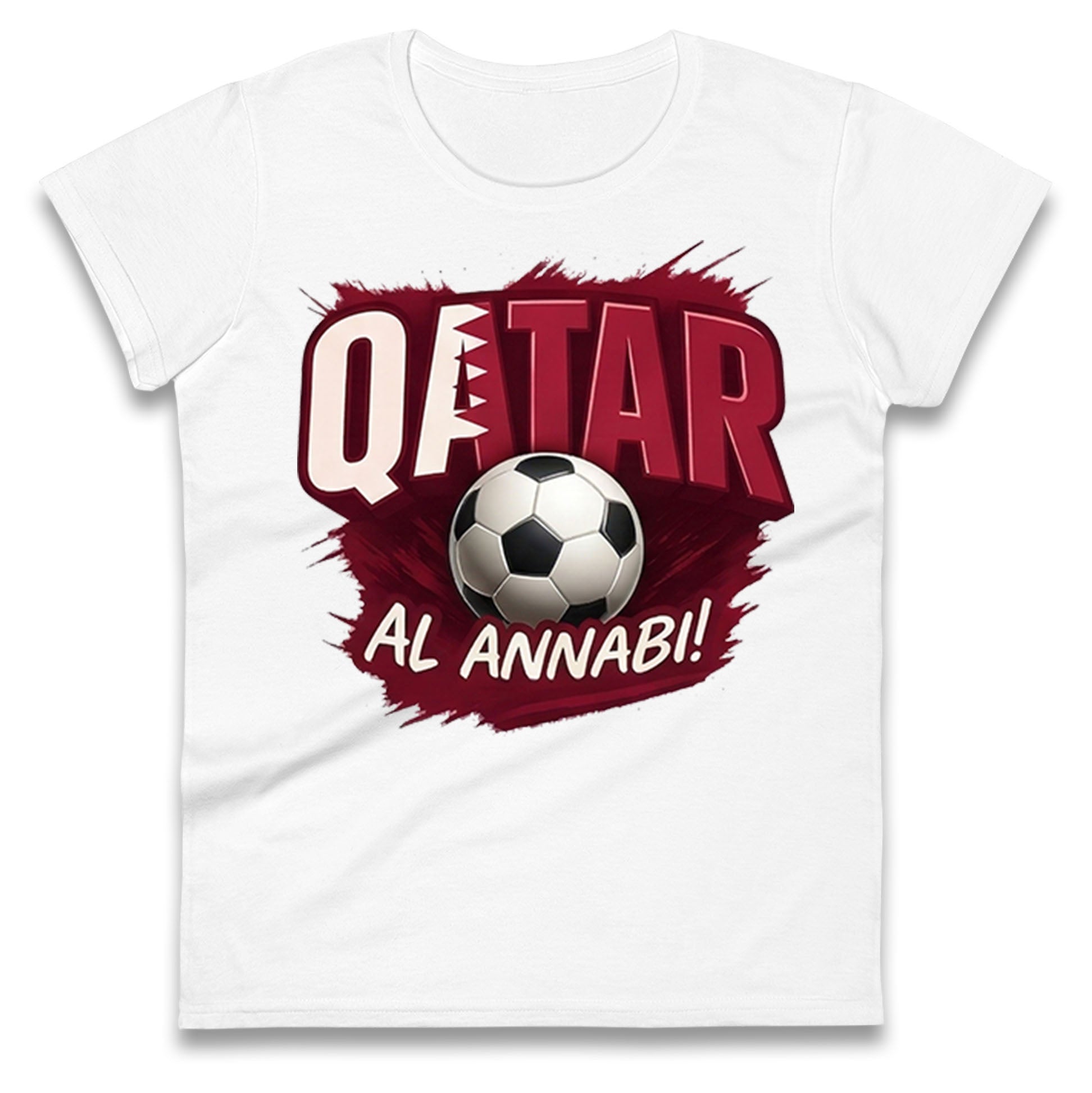 Qatar Retro World Cup Ladies T Shirt