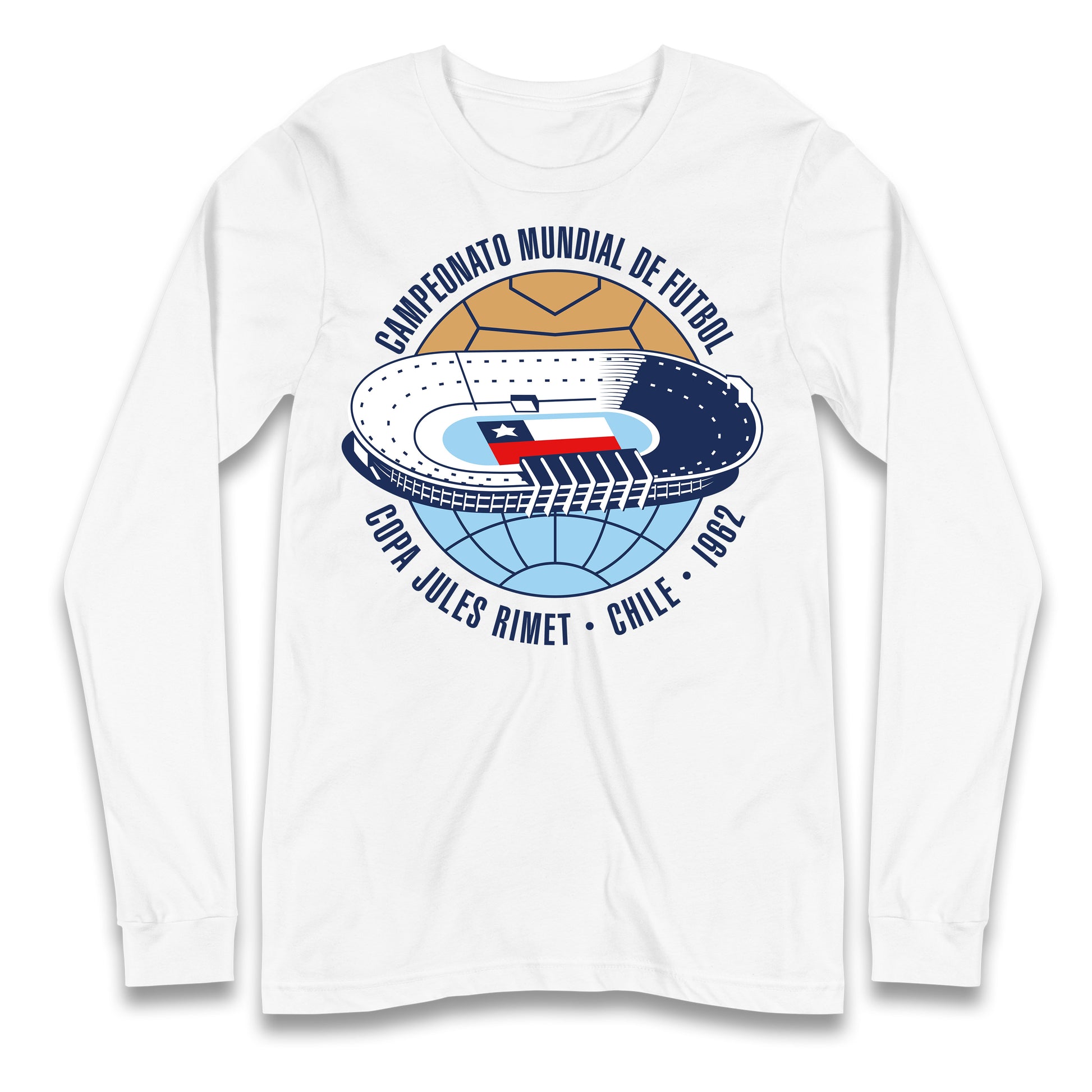 Chile 1962 Retro World Cup Longsleeve T Shirt