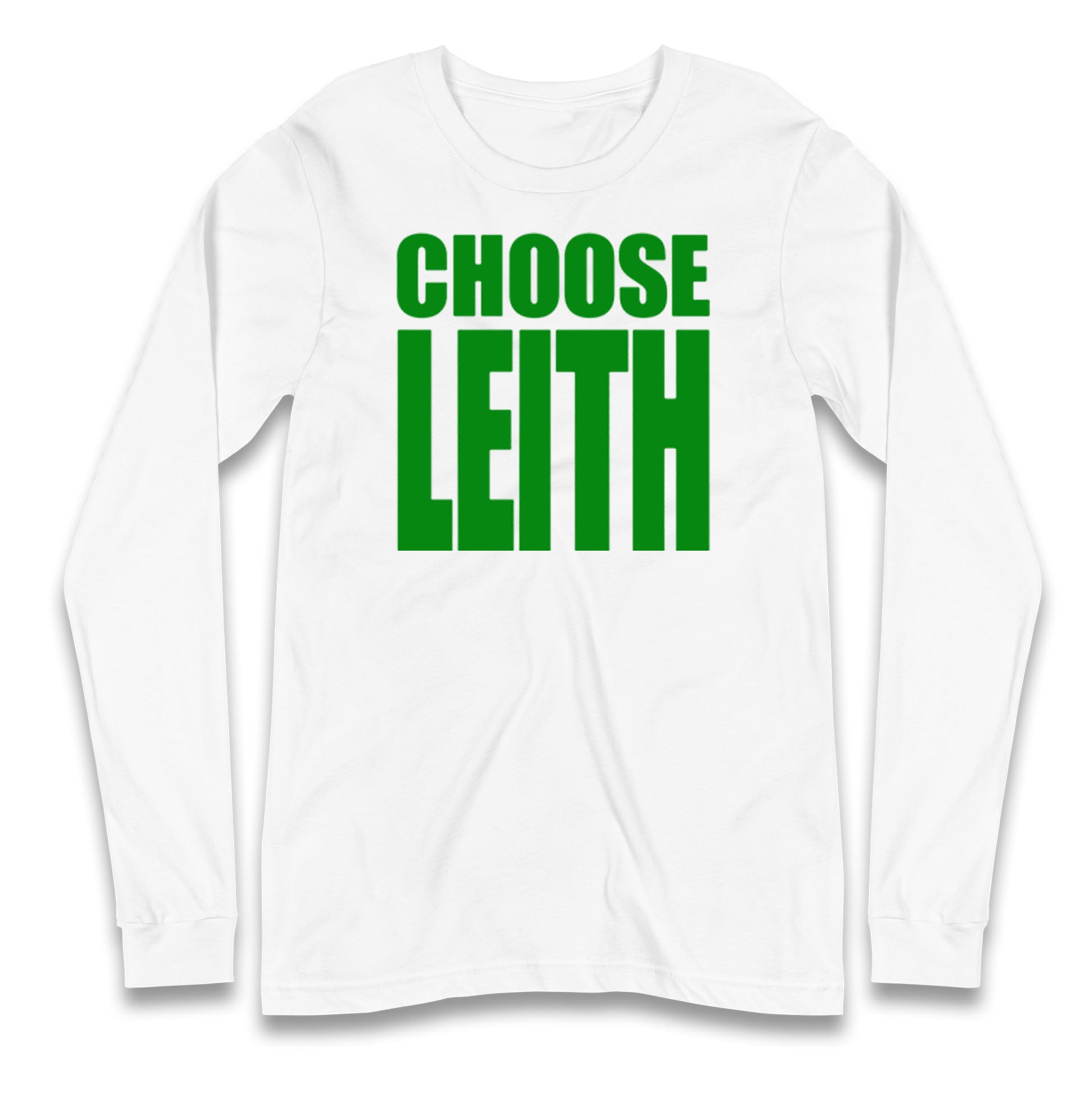 Hibs FC Choose Leith Football Longsleeve T Shirt