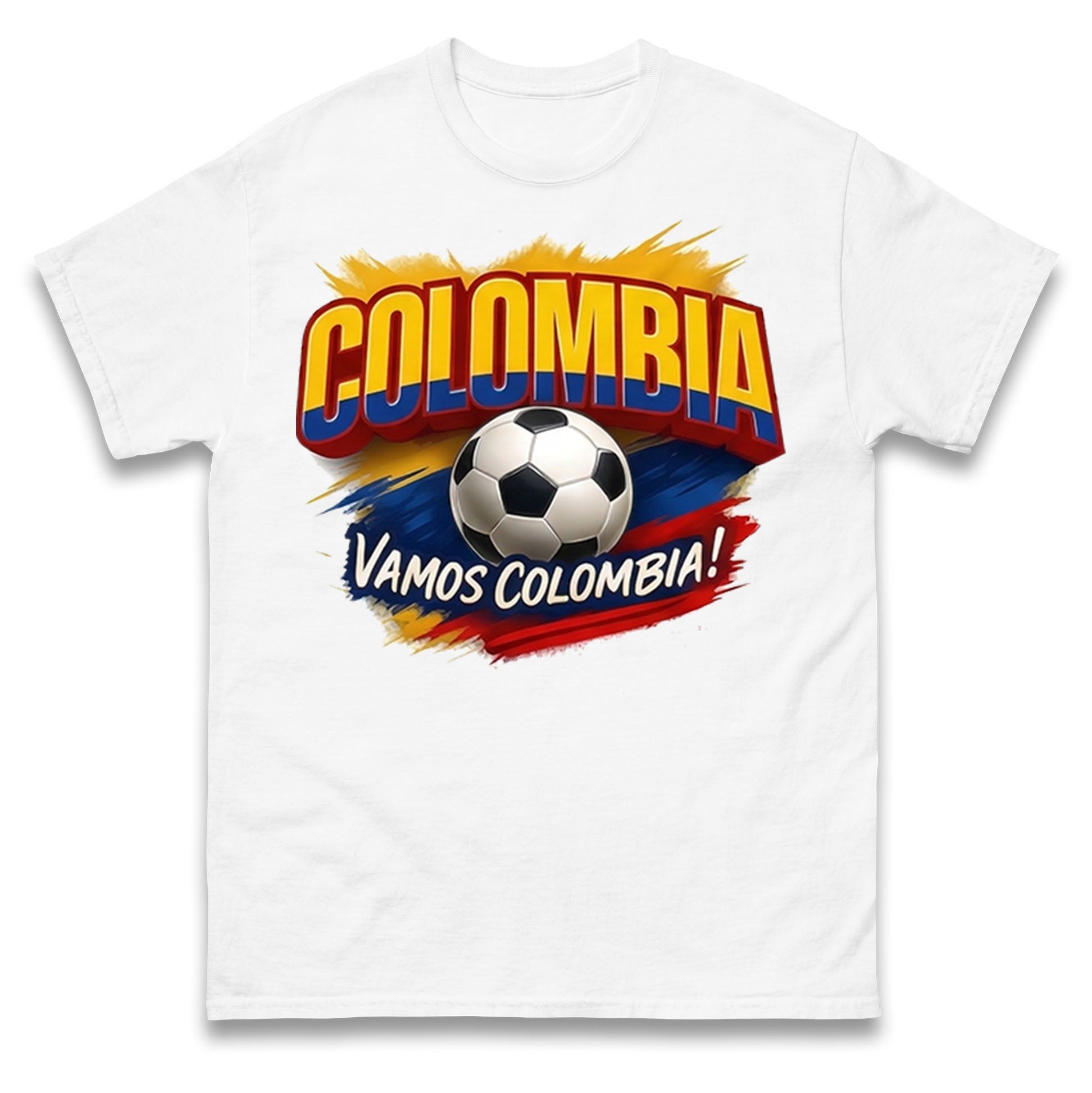 Colombia Retro World Cup T Shirt 