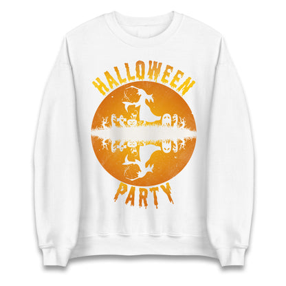 Scary Witch Halloween Party Sweatshirt
