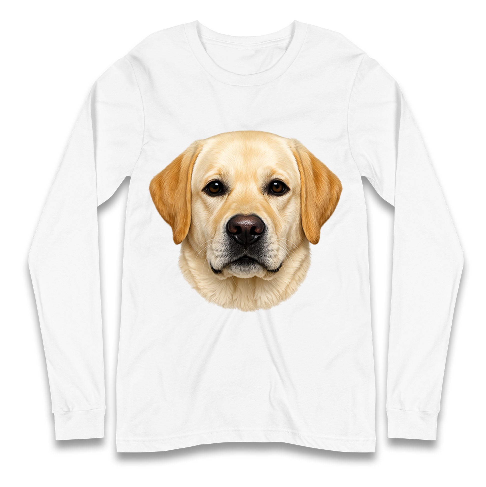 Labrador Dog Face Longsleeve T Shirt 