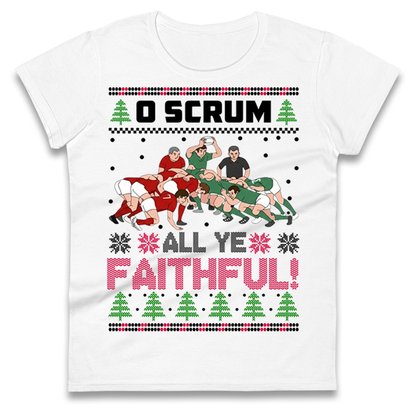 O Come All ye Faithfull Ladies T Shirt 