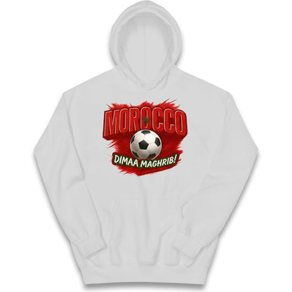 Morocco Retro World Cup Kids Hoodie 