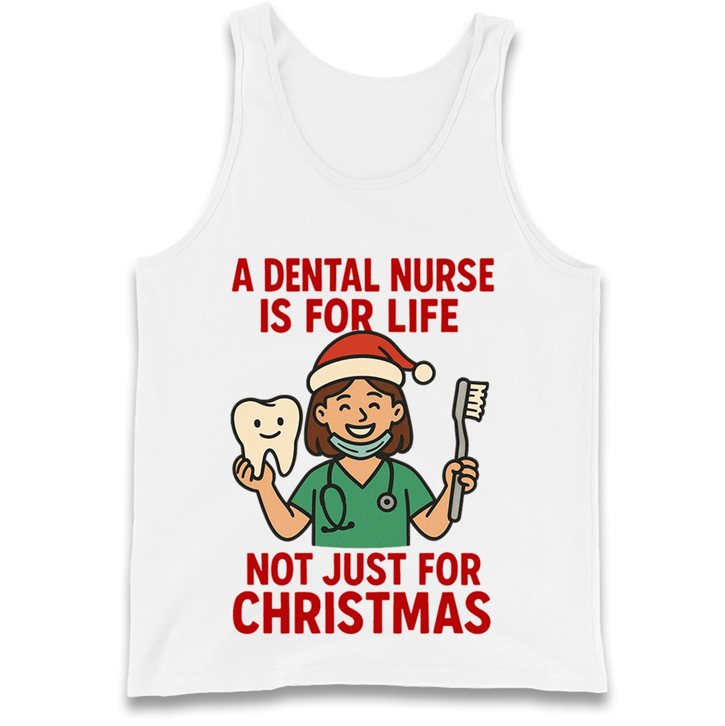 Dental Nurse Christmas Tank Top