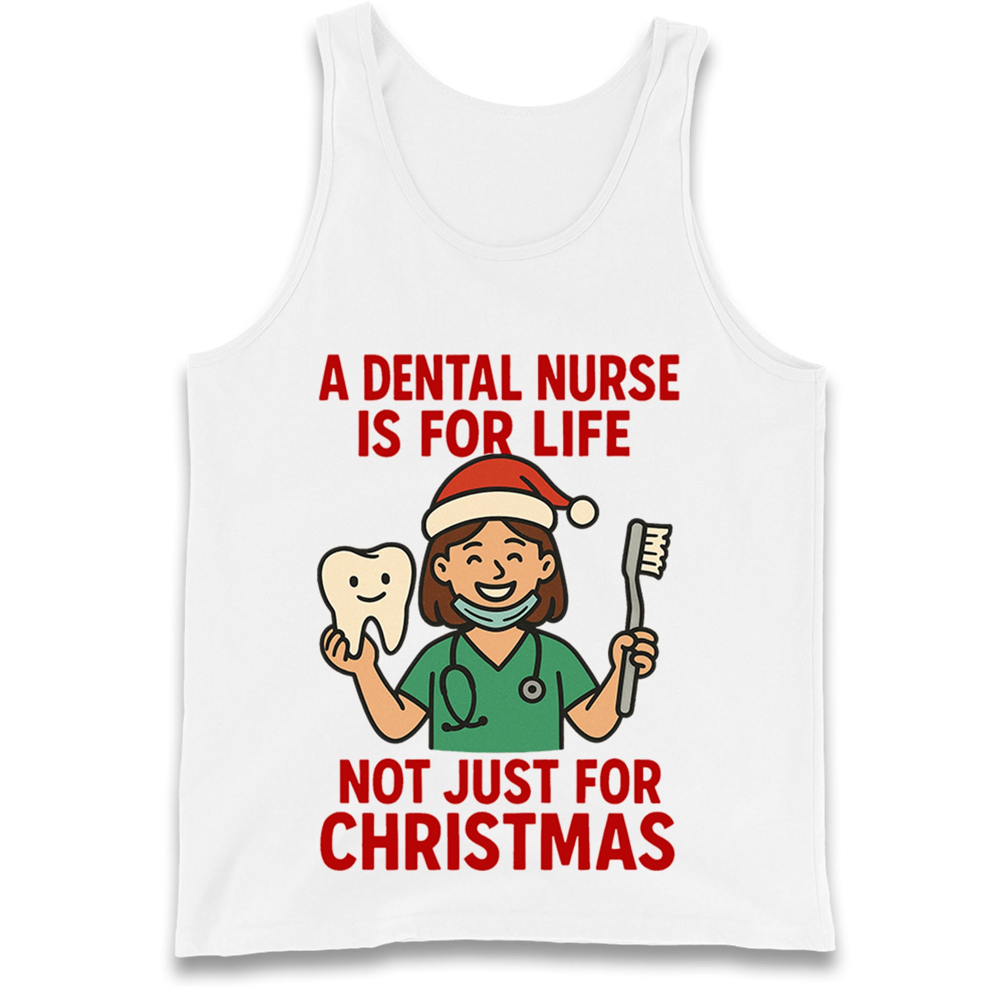 Dental Nurse Christmas Tank Top