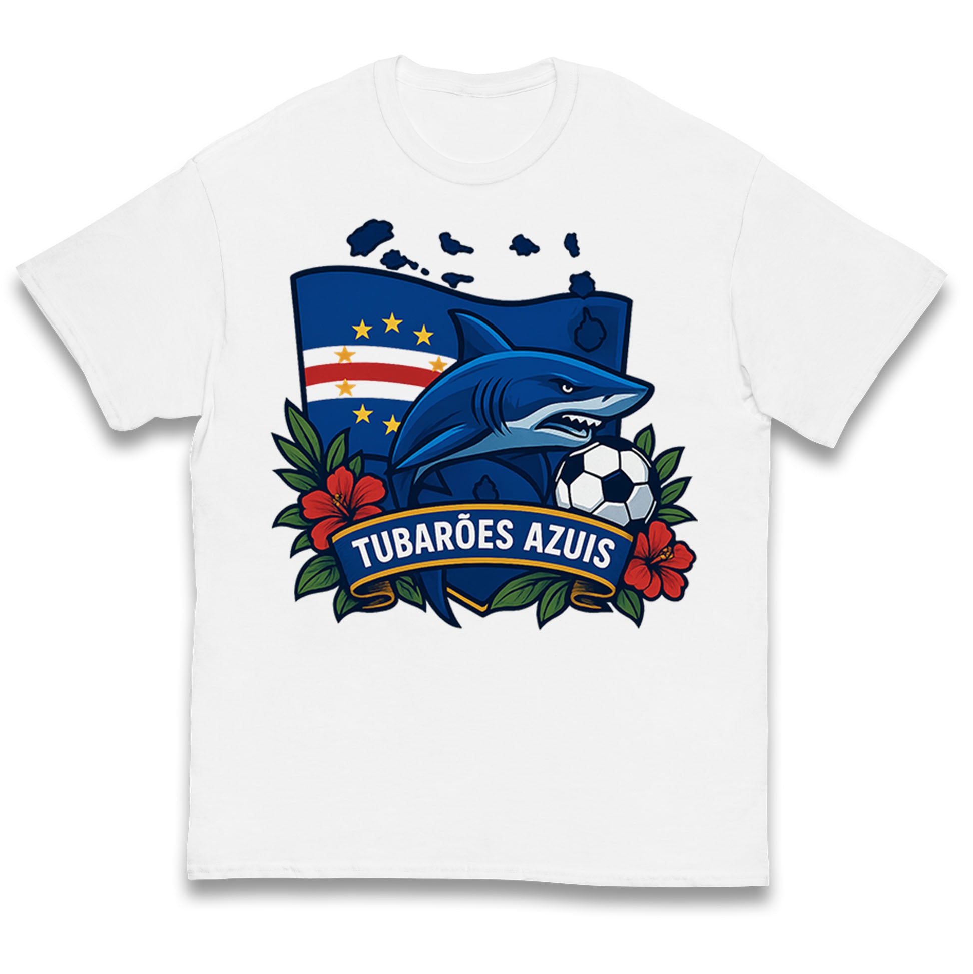 Cape Verde Football Kids T Shirt