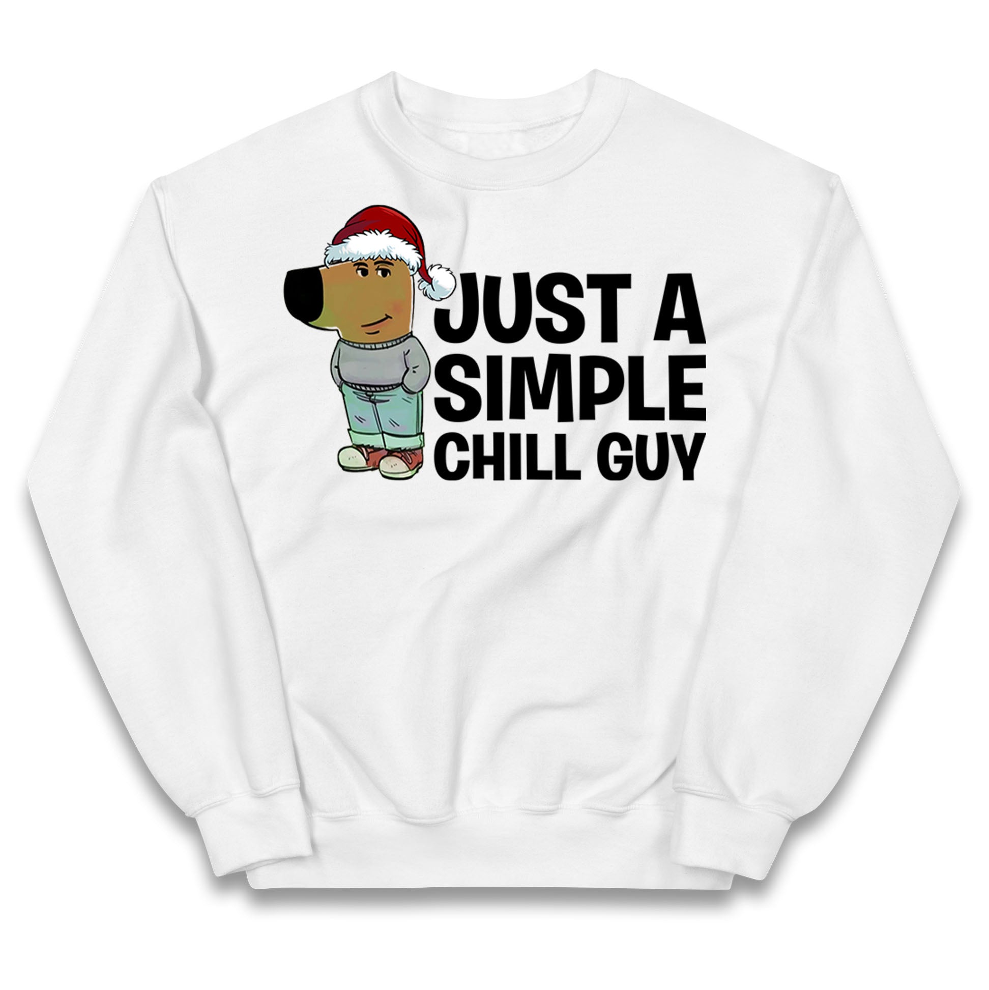 chill guy christmas jumper