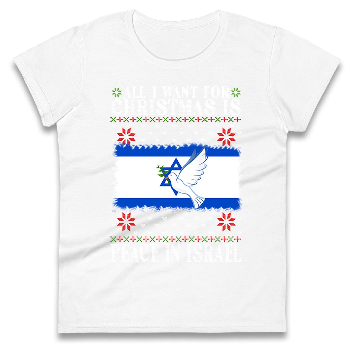 peace in israel womens t-shirt