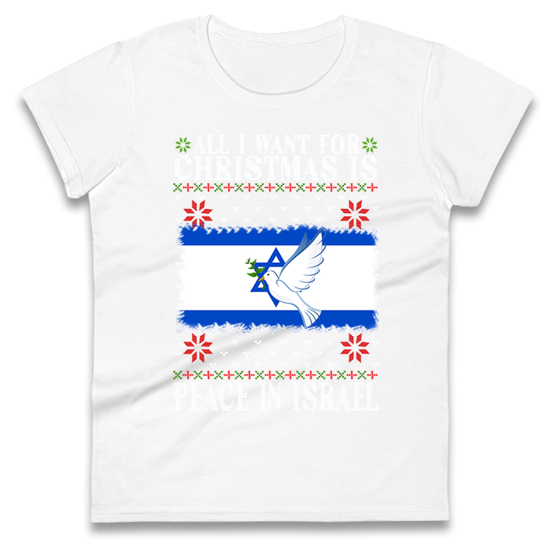 peace in israel womens t-shirt