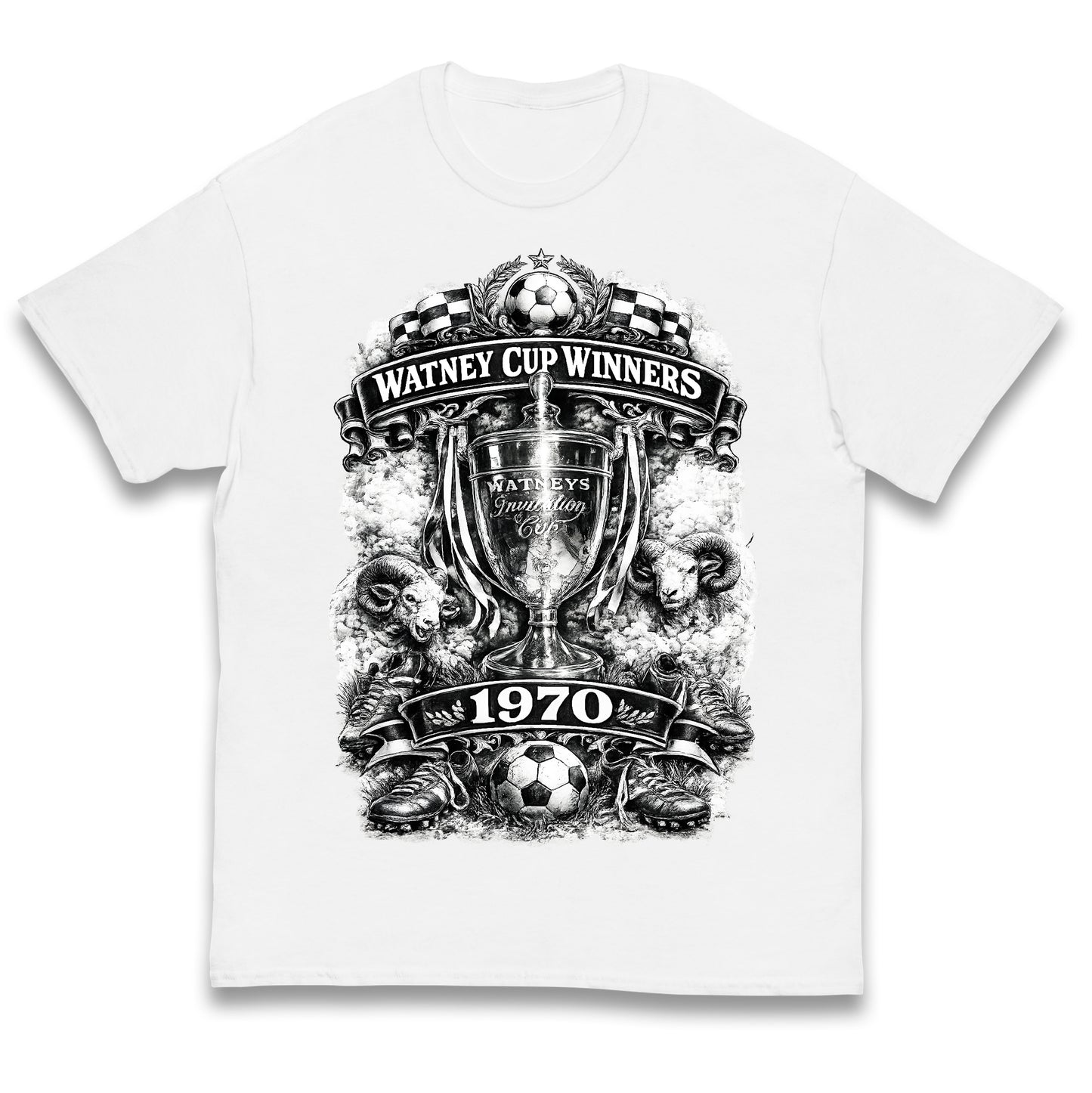 Retro Derby Watney Cup Winners 1970 Kids T Shirt