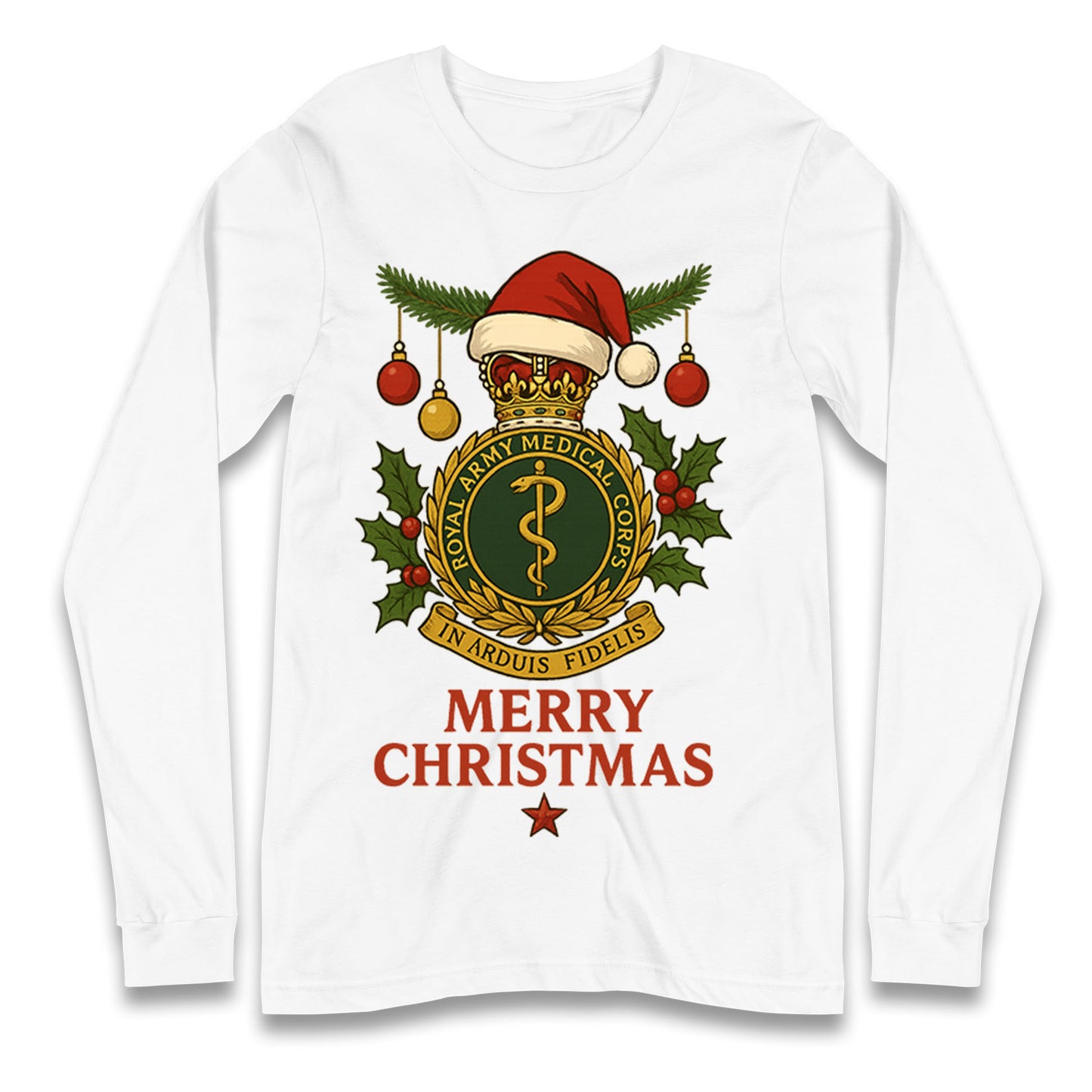 Royal Army Medical Corps Christmas Longsleeve T Shirt