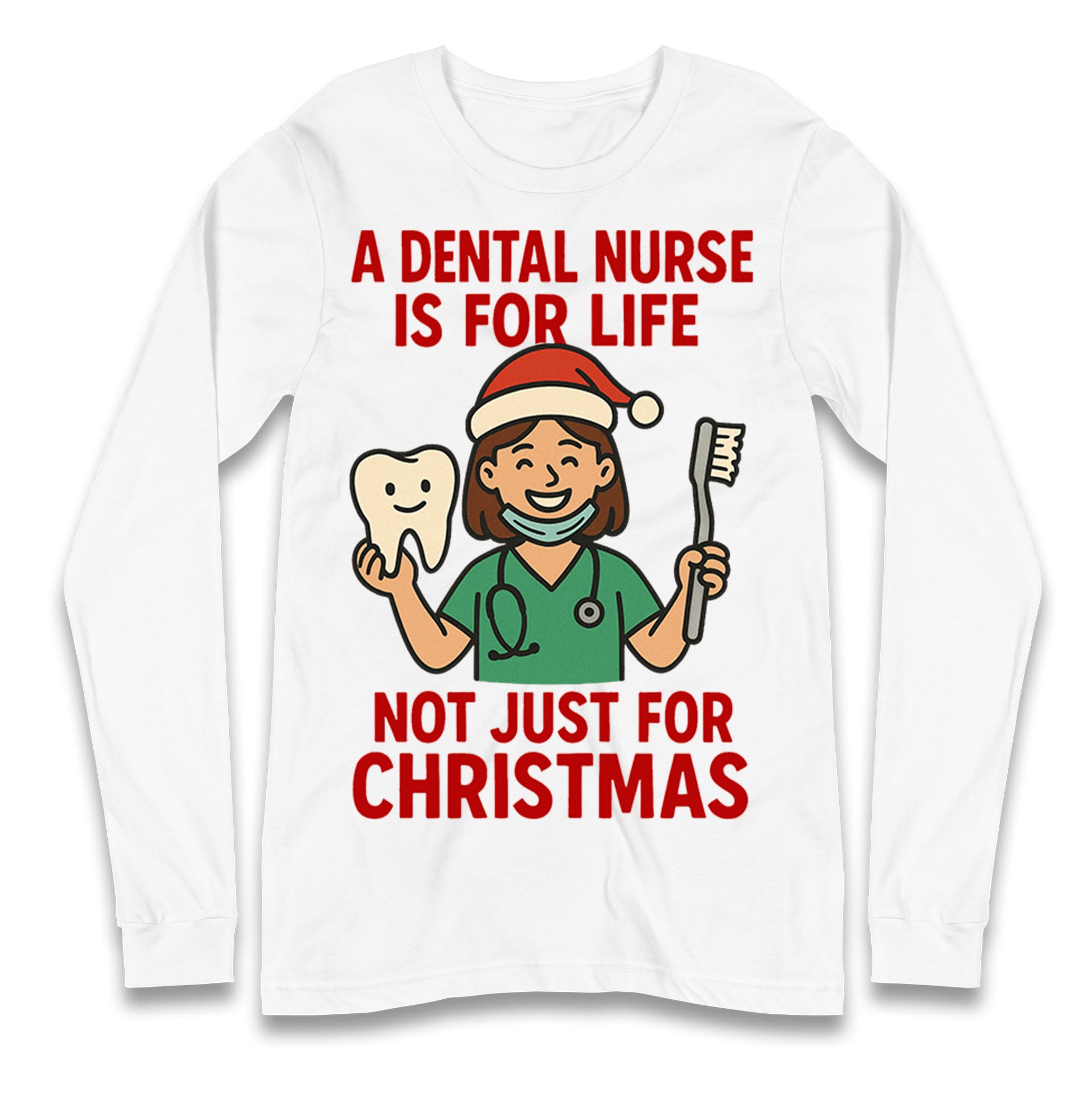 Dental Nurse Christmas Longsleeve T Shirt