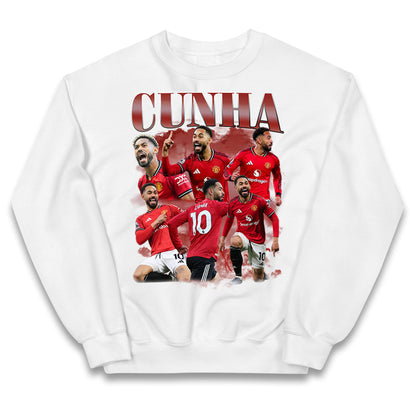 Matheus Cunha Manchester United Kids Jumper