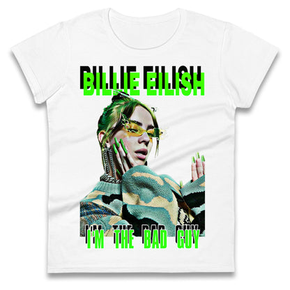 Billie Eilish Singer Ladies T Shirt