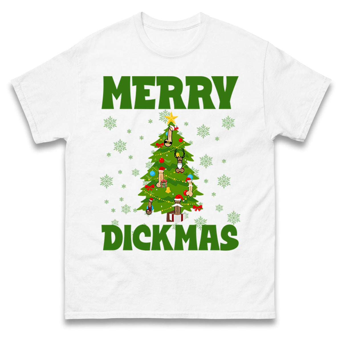 Merry Dickmas Funny Christmas T Shirt