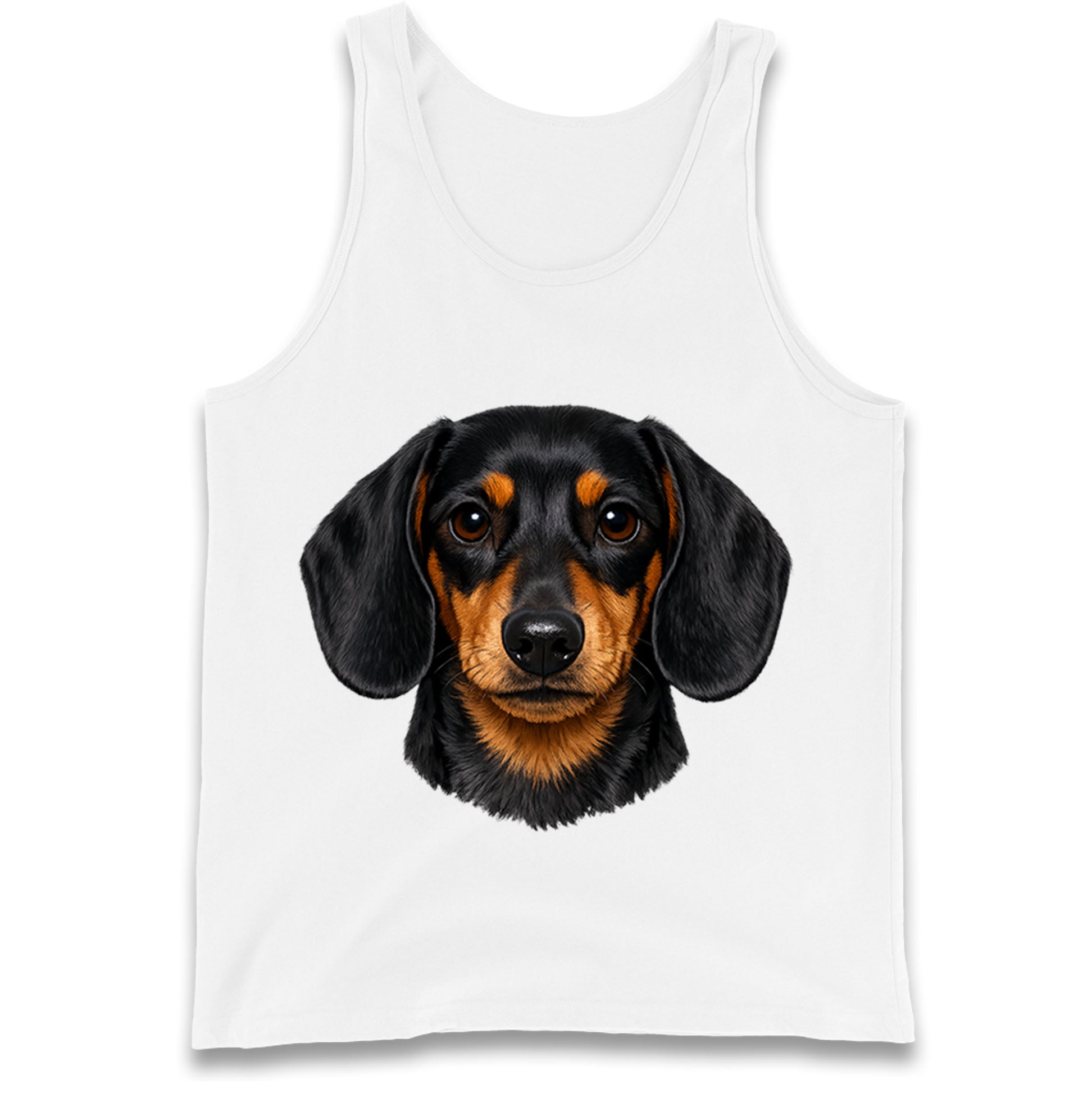 Dachshund Dog Face Tank Top