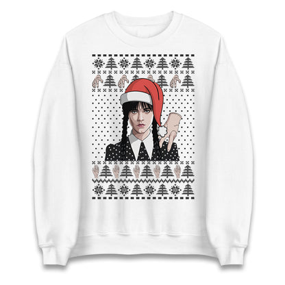 Wednesday Addams Ugly Christmas Sweater