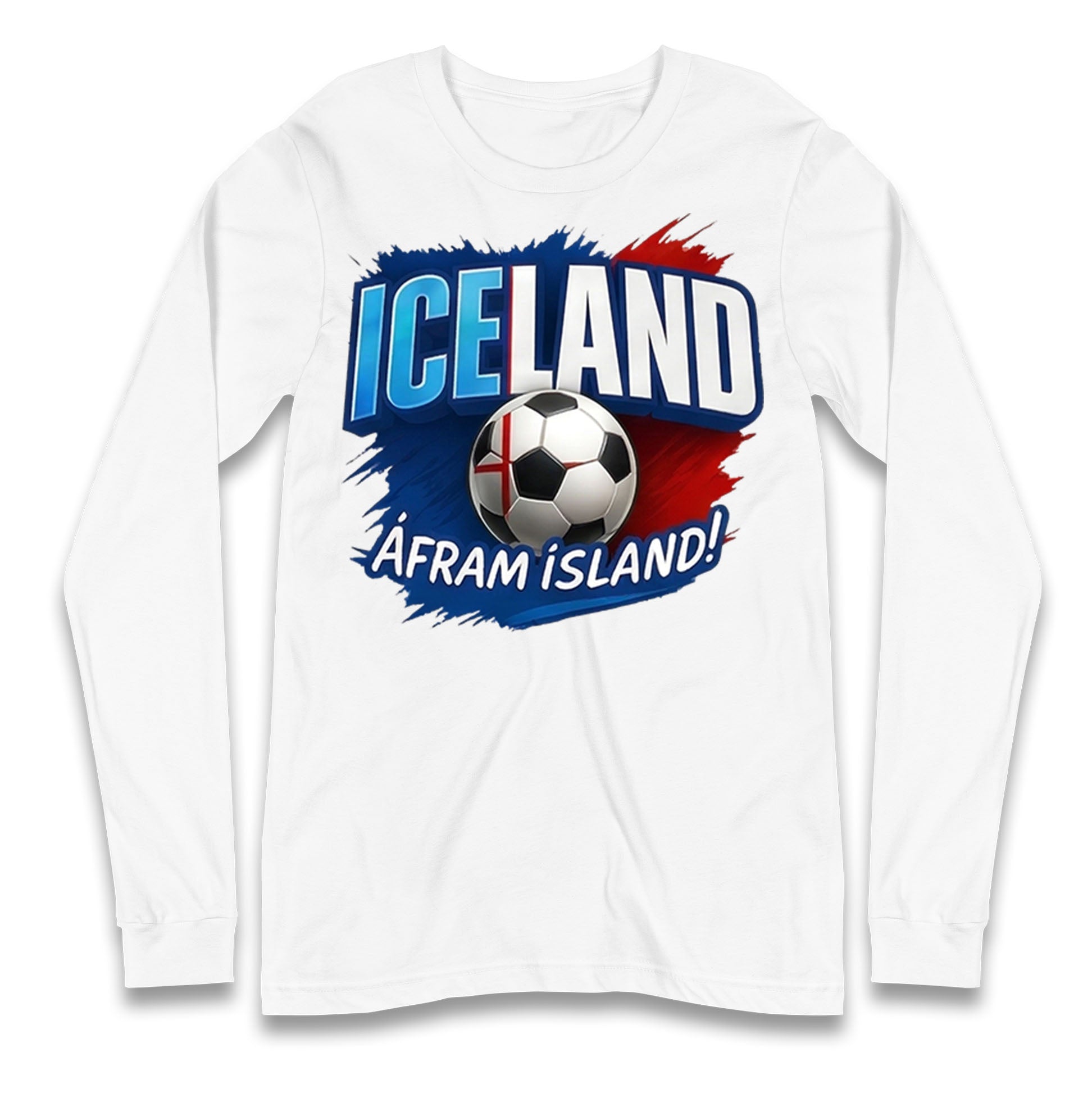 Iceland Retro World Cup Longsleeve T Shirt