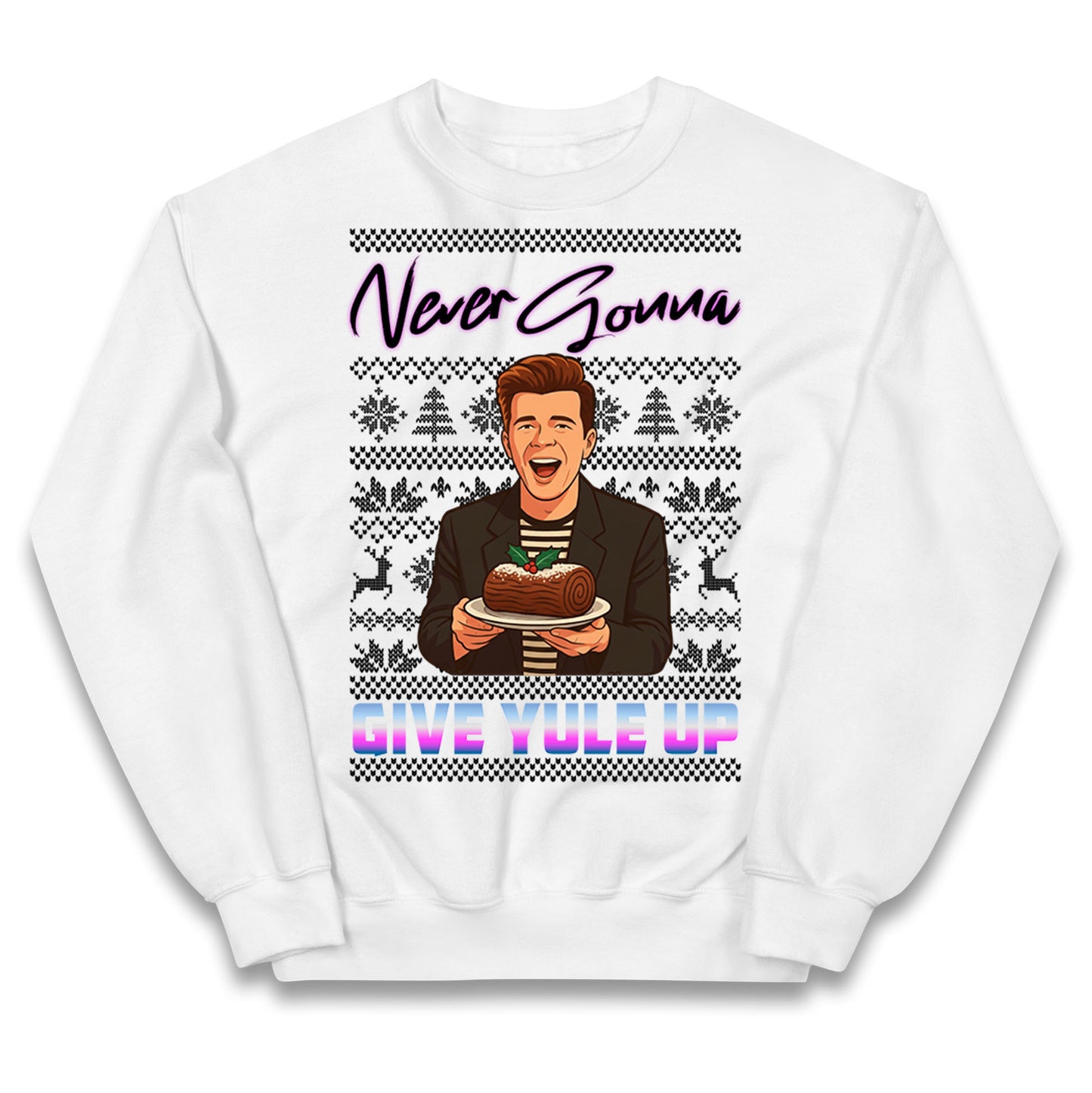 Rick Astley Christmas Kids Jumper