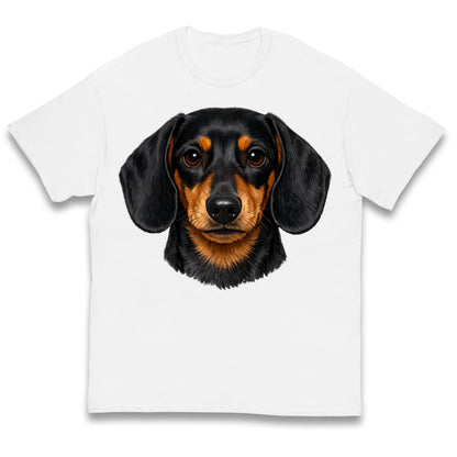 Dachshund Dog Face Kids T Shirt