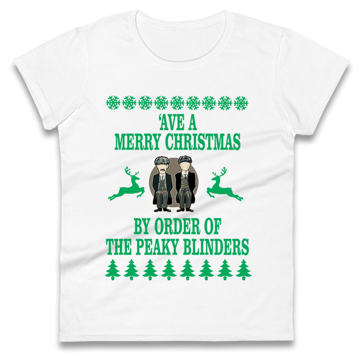 Peaky Blinders Christmas Ladies T Shirt