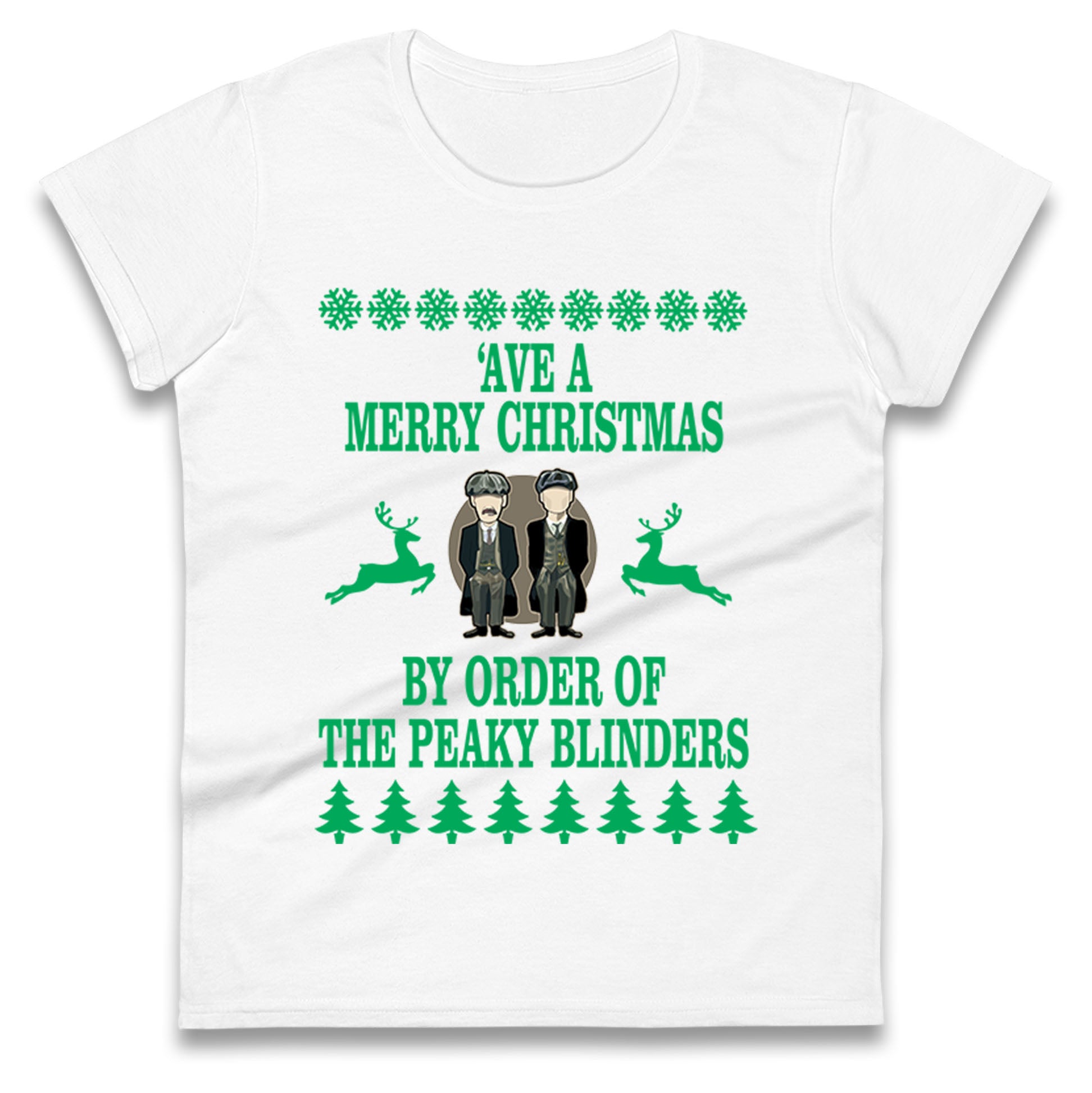 Peaky Blinders Christmas Ladies T Shirt